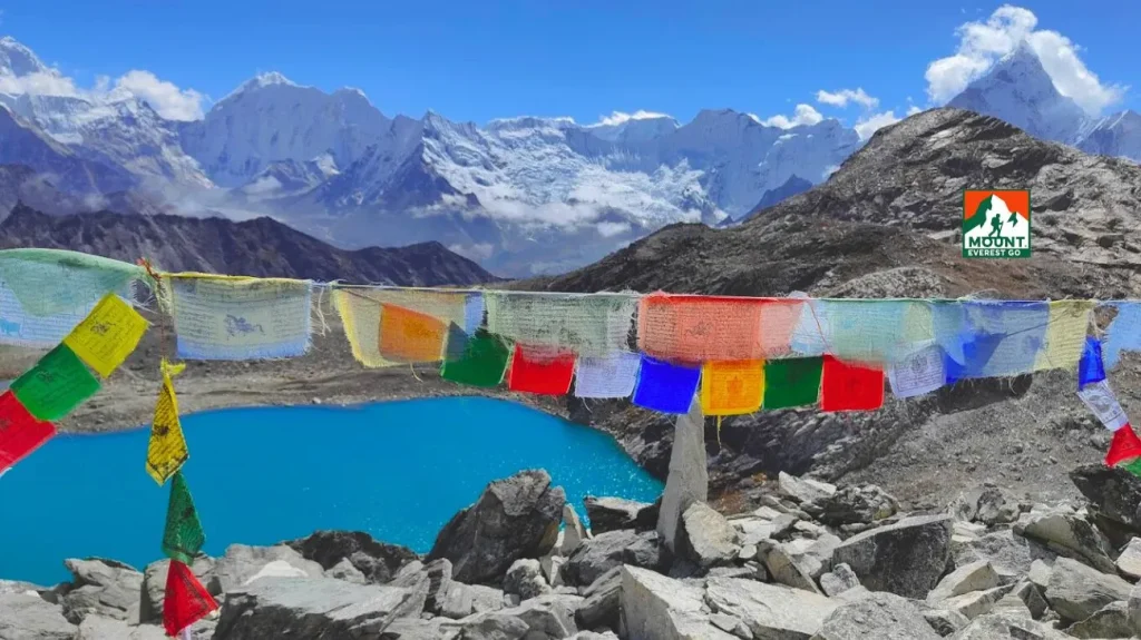 view from everest three pass trek, Renjo la pass trek