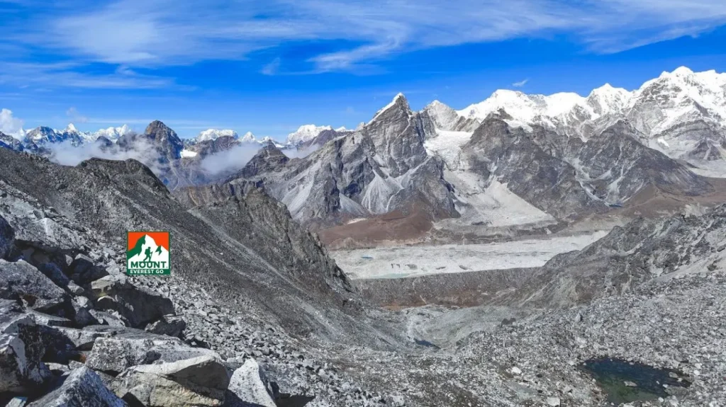 view from everest three pass trek