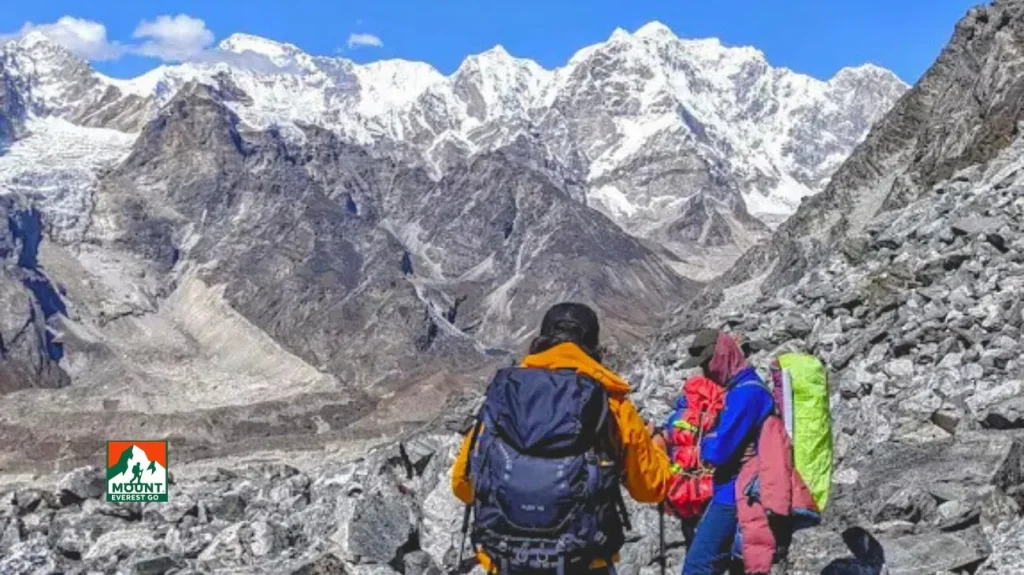 view from everest three pass trek
