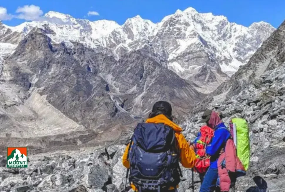 Vue depuis l'Everest Trek Trek