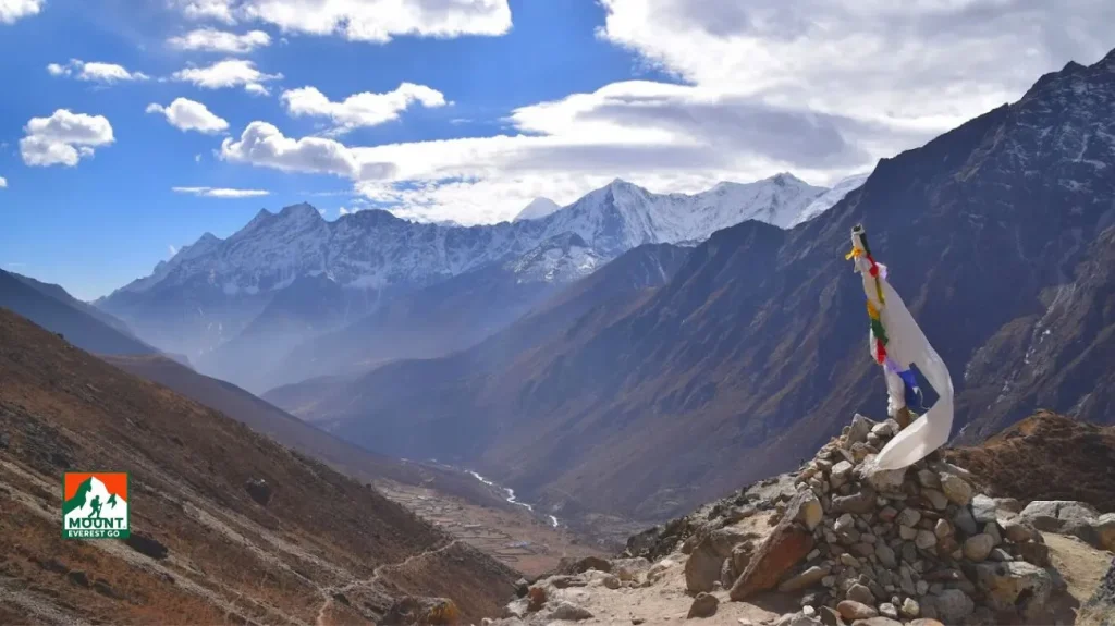 view from everest three pass trek
