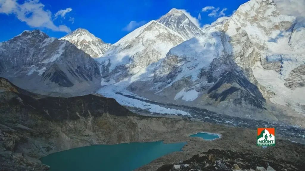 view from everest three pass trek, best time to trek Everest Base Camp