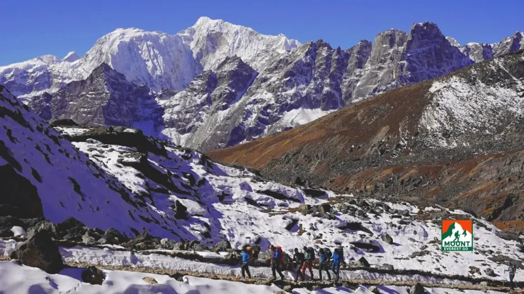 view from everest three pass trek