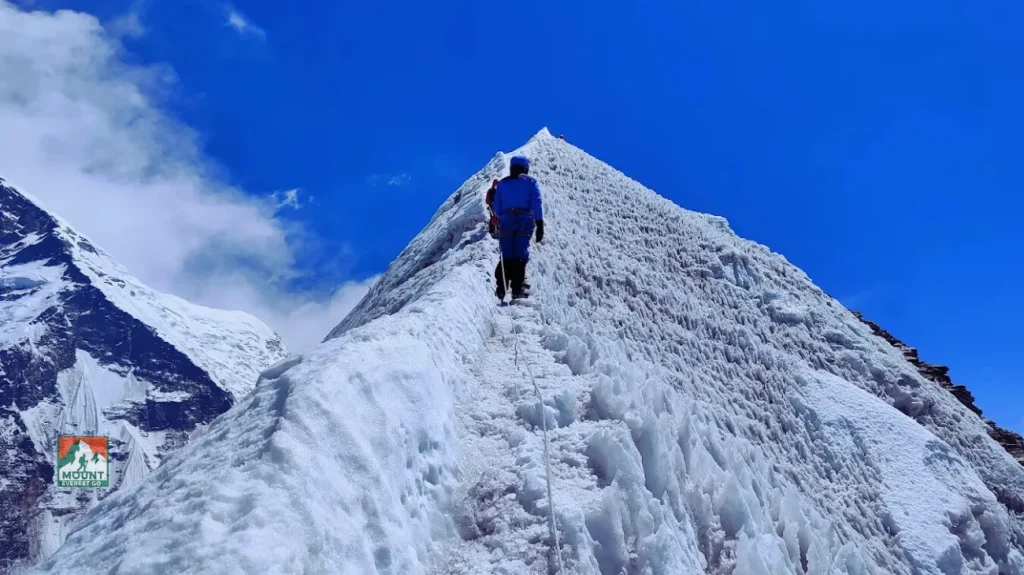 This Photo is taken on Island Peak Climbing which is also known as Imja Tse in Nepali
