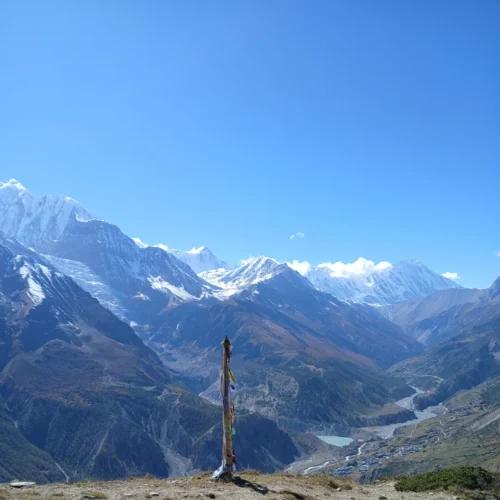 Ice lake manang nepal