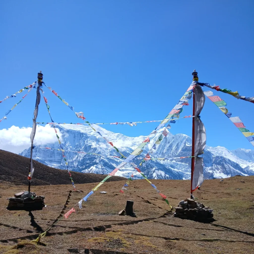 Ice lake manang nepal