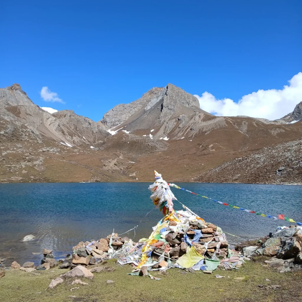 Ice lake manang nepal